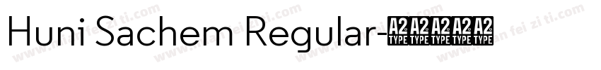 Huni Sachem Regular字体转换